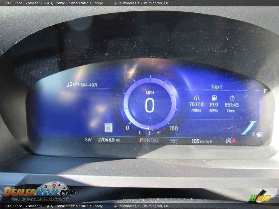 2020 Ford Explorer ST 4WD Iconic Silver Metallic / Ebony Photo #16