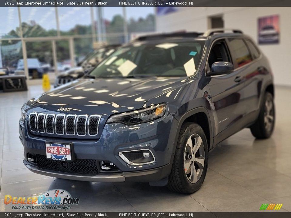 2021 Jeep Cherokee Limited 4x4 Slate Blue Pearl / Black Photo #1