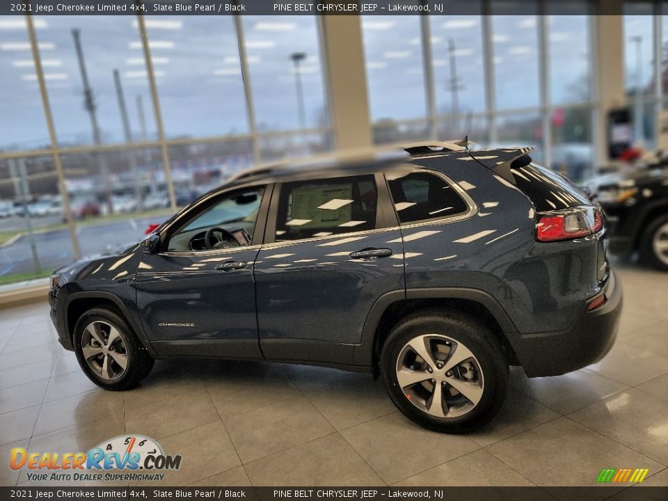 2021 Jeep Cherokee Limited 4x4 Slate Blue Pearl / Black Photo #3