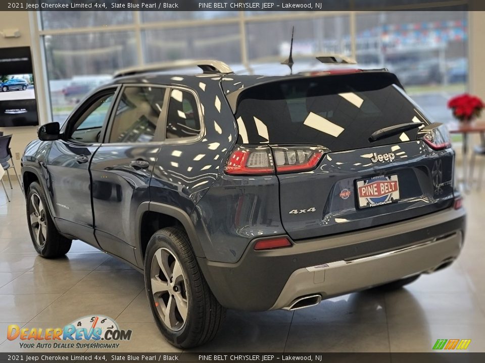 2021 Jeep Cherokee Limited 4x4 Slate Blue Pearl / Black Photo #4