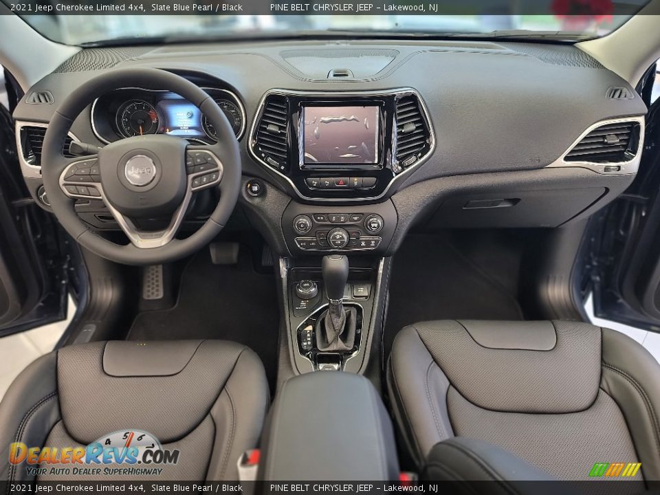 Black Interior - 2021 Jeep Cherokee Limited 4x4 Photo #7