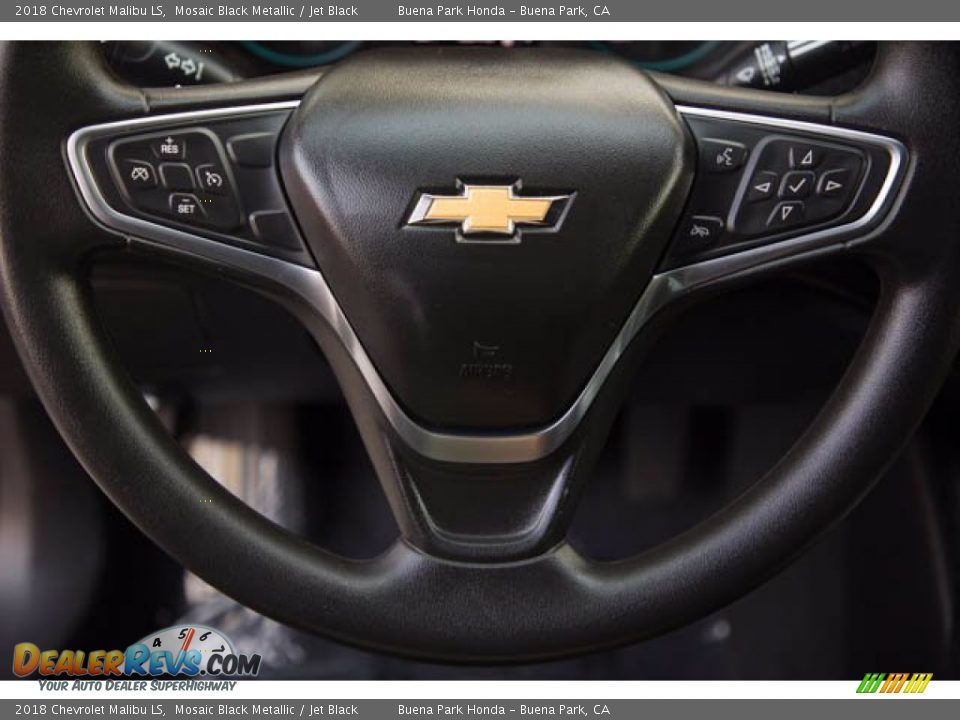 2018 Chevrolet Malibu LS Mosaic Black Metallic / Jet Black Photo #15