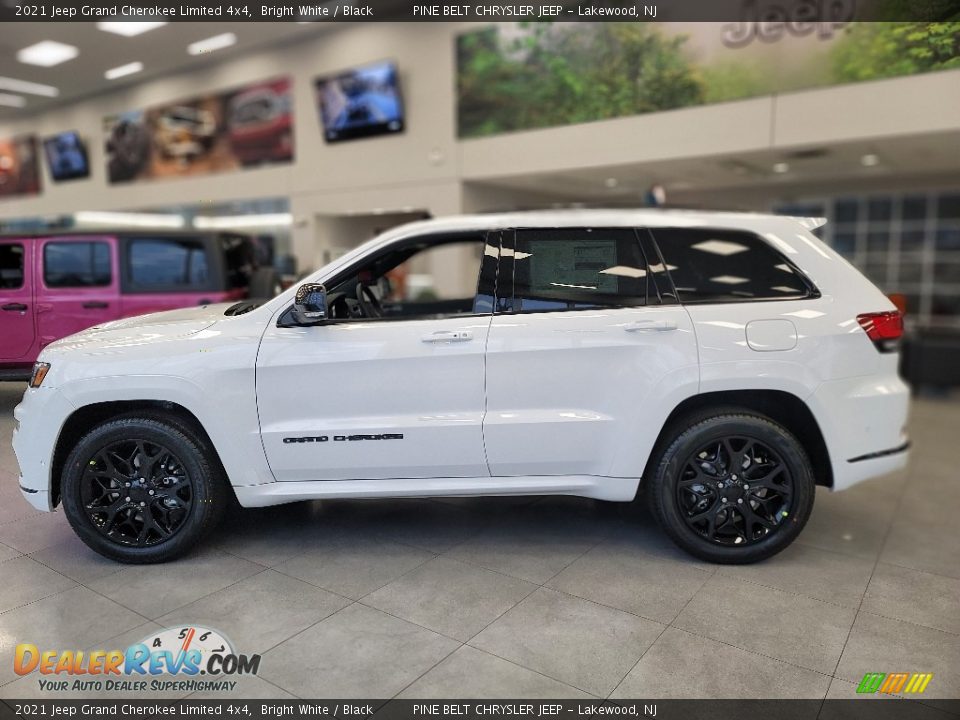 2021 Jeep Grand Cherokee Limited 4x4 Bright White / Black Photo #3