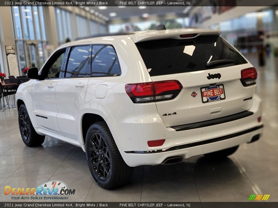 2021 Jeep Grand Cherokee Limited 4x4 Bright White / Black Photo #4