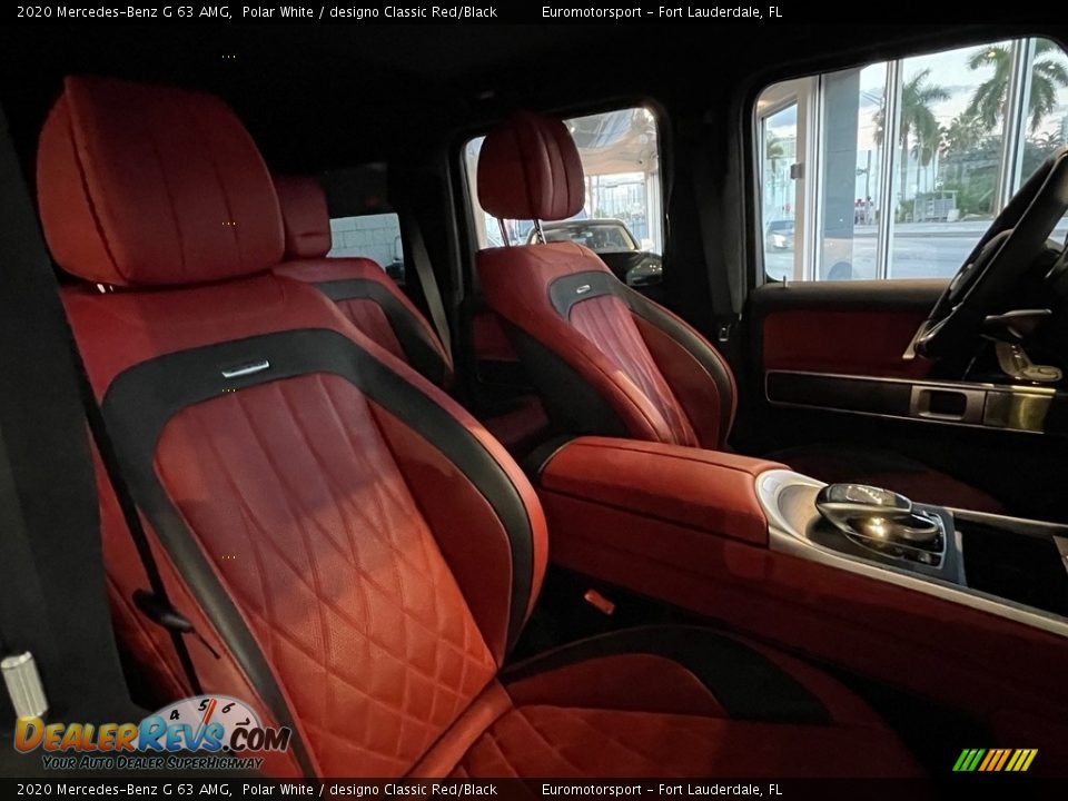 2020 Mercedes-Benz G 63 AMG Polar White / designo Classic Red/Black Photo #2