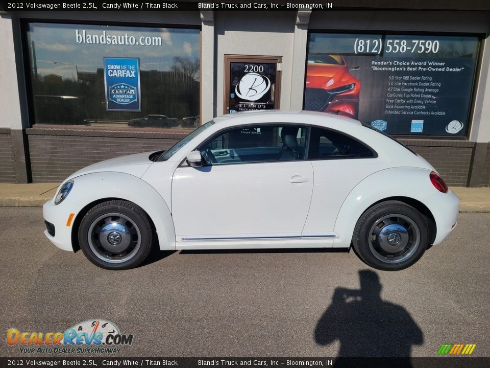 2012 Volkswagen Beetle 2.5L Candy White / Titan Black Photo #1