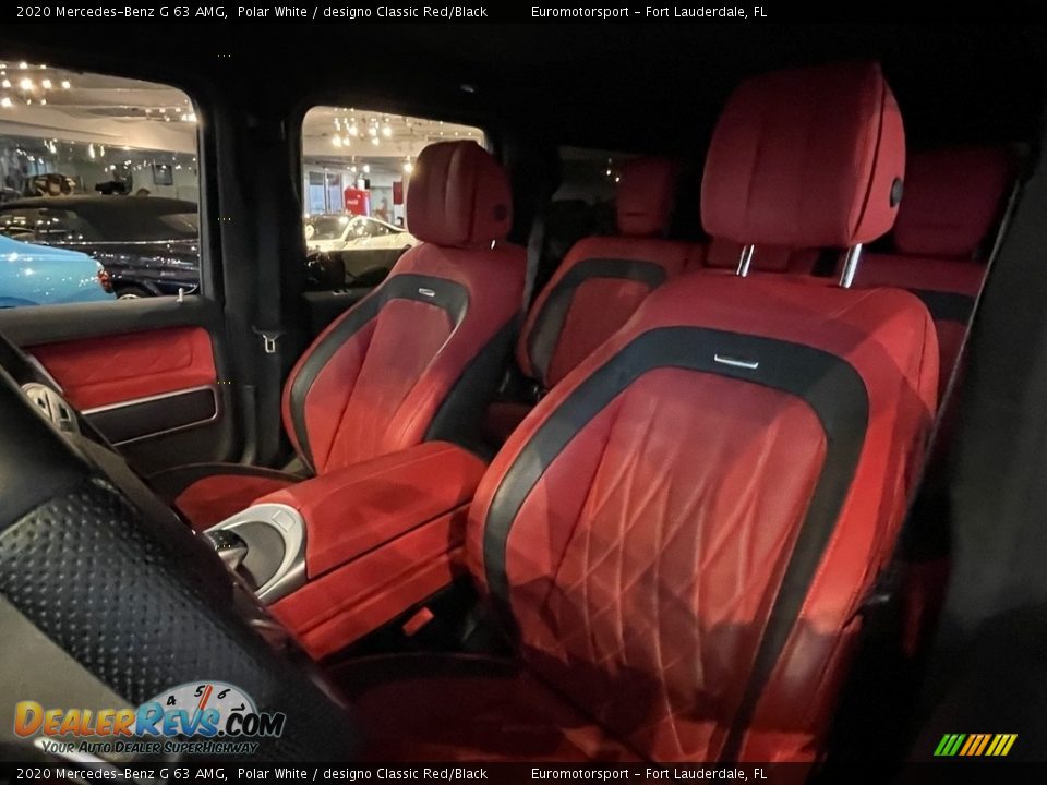 2020 Mercedes-Benz G 63 AMG Polar White / designo Classic Red/Black Photo #3