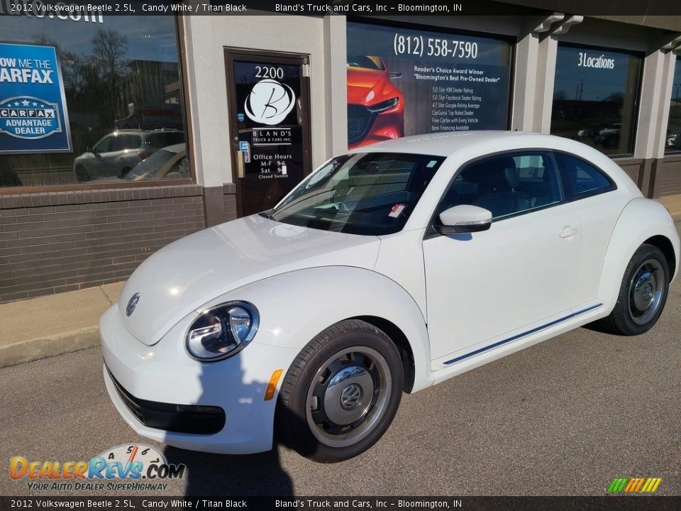 2012 Volkswagen Beetle 2.5L Candy White / Titan Black Photo #2