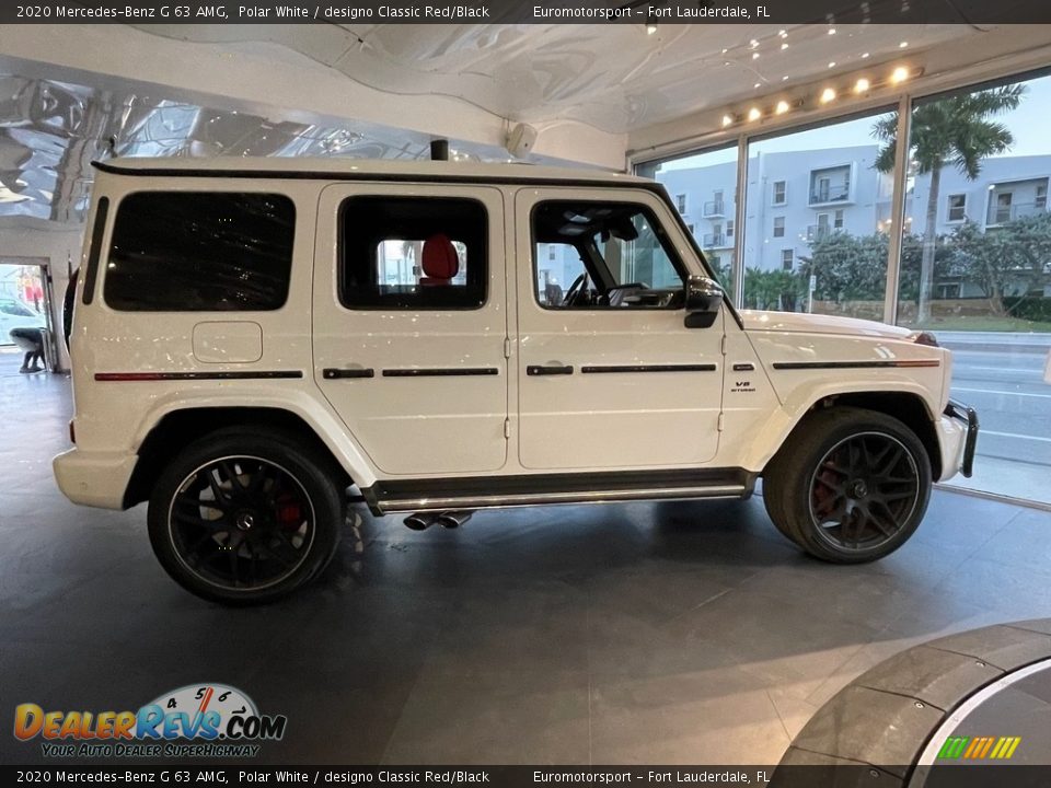 2020 Mercedes-Benz G 63 AMG Polar White / designo Classic Red/Black Photo #4
