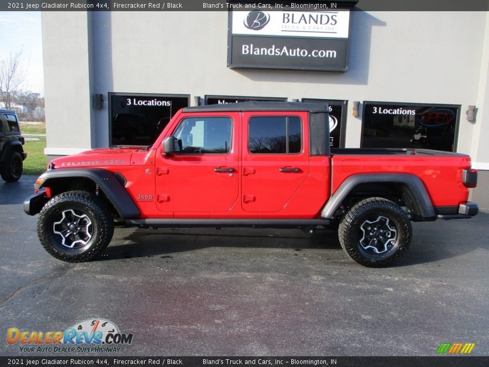 2021 Jeep Gladiator Rubicon 4x4 Firecracker Red / Black Photo #1