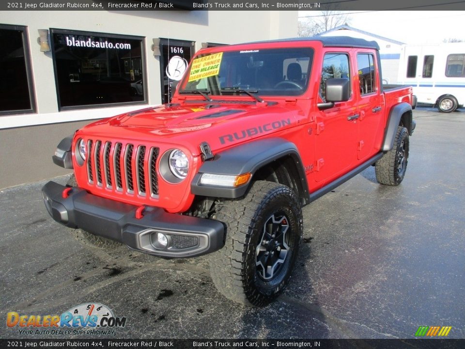 2021 Jeep Gladiator Rubicon 4x4 Firecracker Red / Black Photo #2