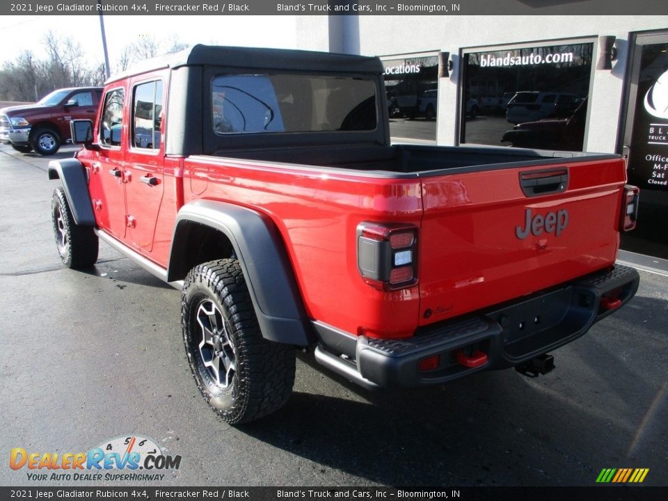 2021 Jeep Gladiator Rubicon 4x4 Firecracker Red / Black Photo #3