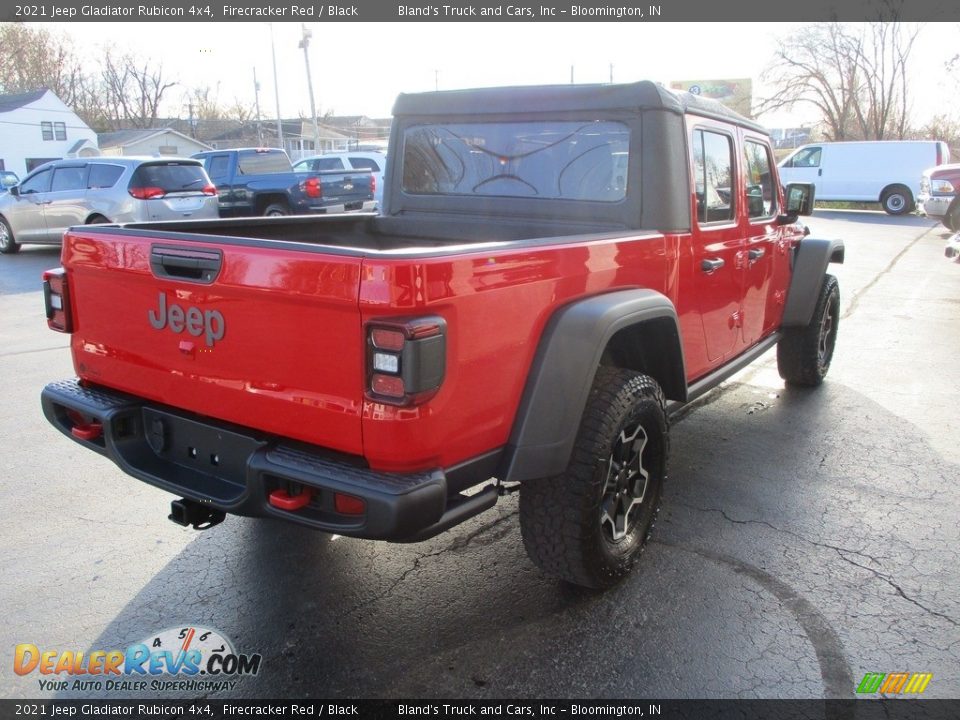 2021 Jeep Gladiator Rubicon 4x4 Firecracker Red / Black Photo #4