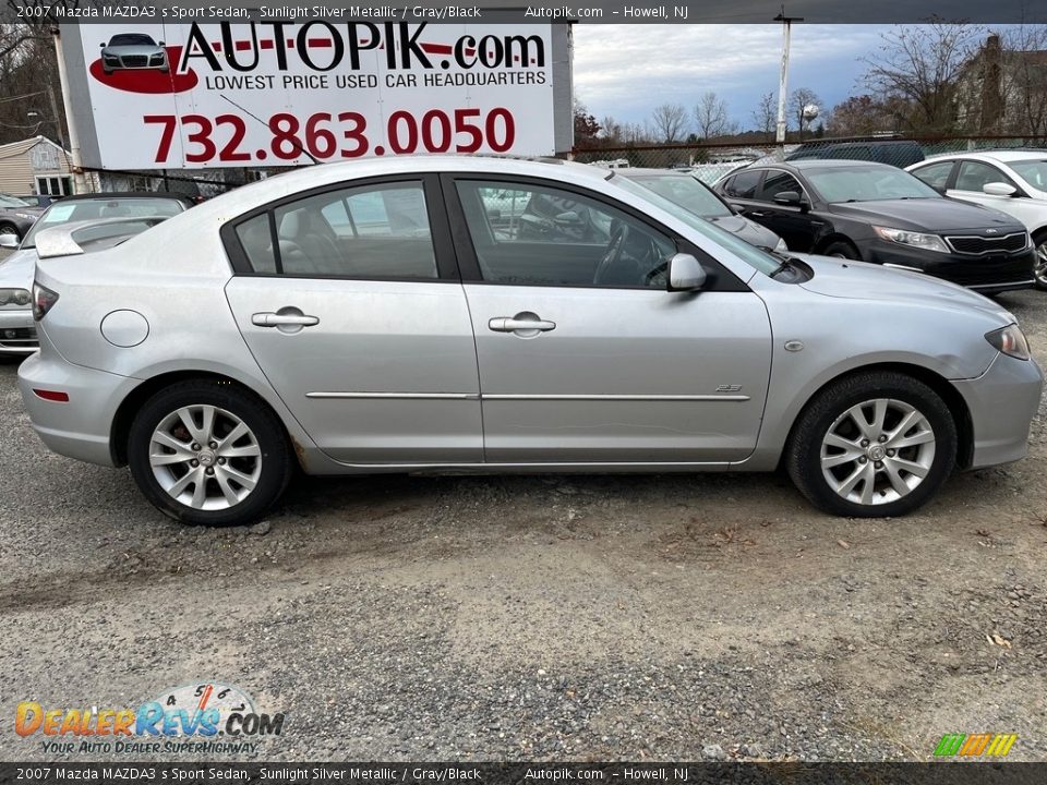 2007 Mazda MAZDA3 s Sport Sedan Sunlight Silver Metallic / Gray/Black Photo #2