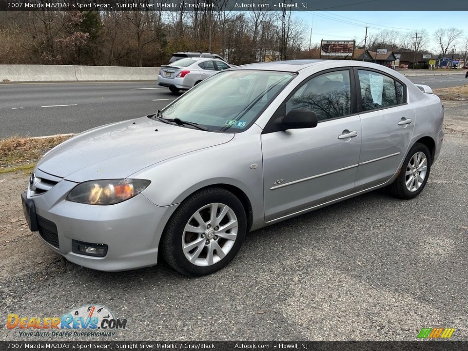 2007 Mazda MAZDA3 s Sport Sedan Sunlight Silver Metallic / Gray/Black Photo #6