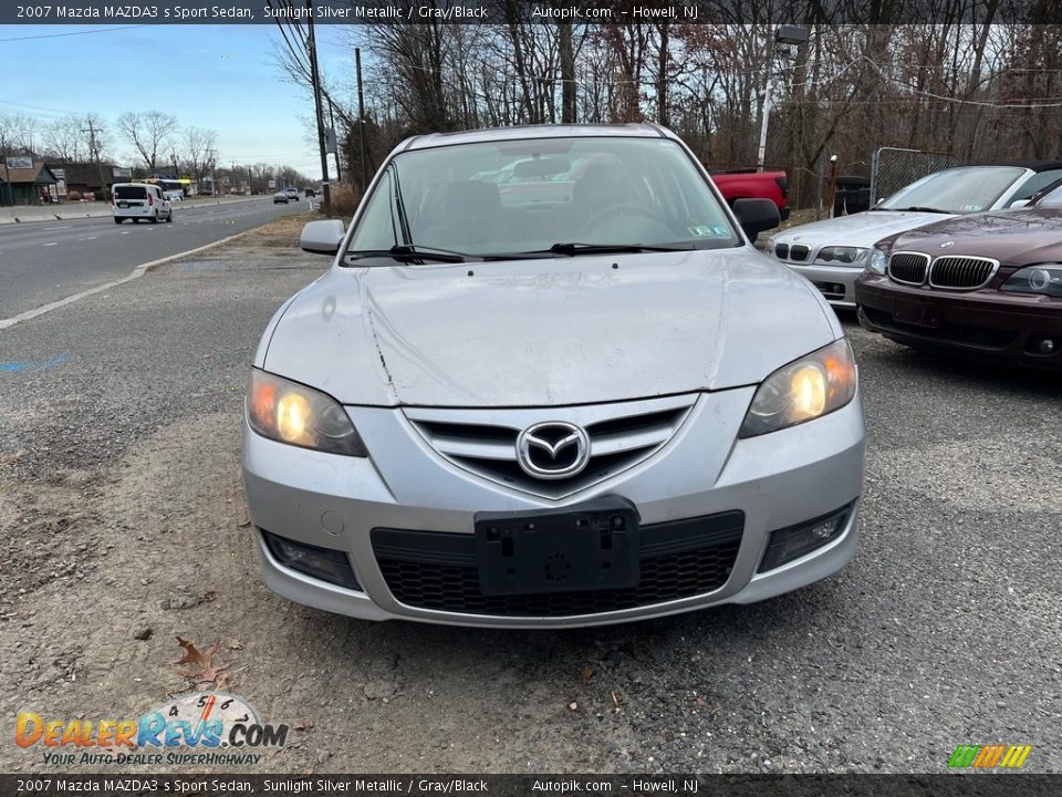 2007 Mazda MAZDA3 s Sport Sedan Sunlight Silver Metallic / Gray/Black Photo #7