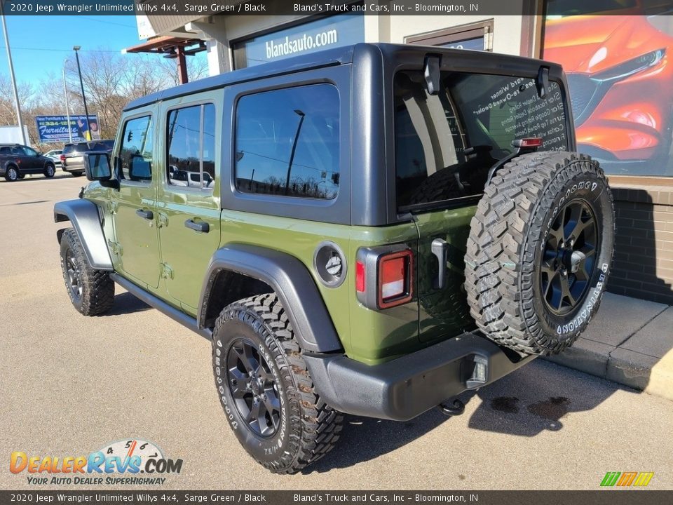 2020 Jeep Wrangler Unlimited Willys 4x4 Sarge Green / Black Photo #28