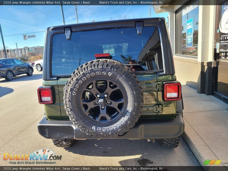 2020 Jeep Wrangler Unlimited Willys 4x4 Sarge Green / Black Photo #31