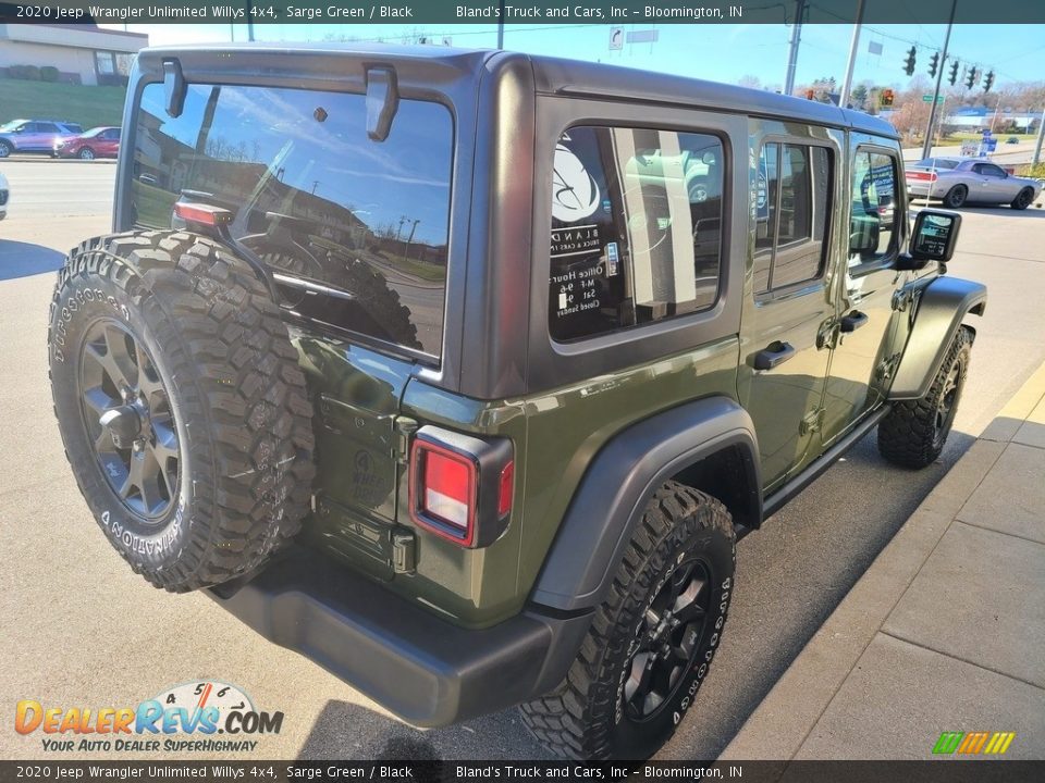 2020 Jeep Wrangler Unlimited Willys 4x4 Sarge Green / Black Photo #32