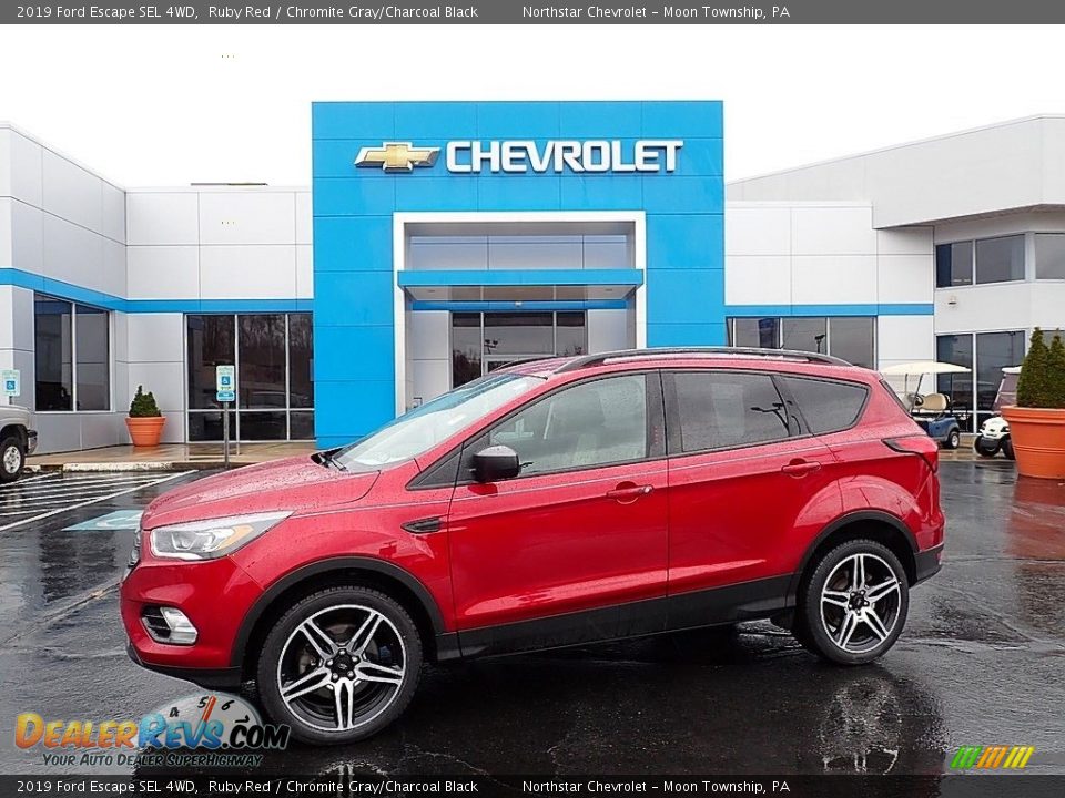 2019 Ford Escape SEL 4WD Ruby Red / Chromite Gray/Charcoal Black Photo #1