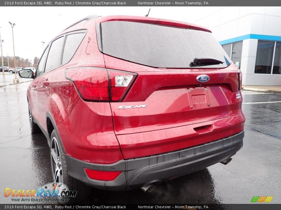 2019 Ford Escape SEL 4WD Ruby Red / Chromite Gray/Charcoal Black Photo #5