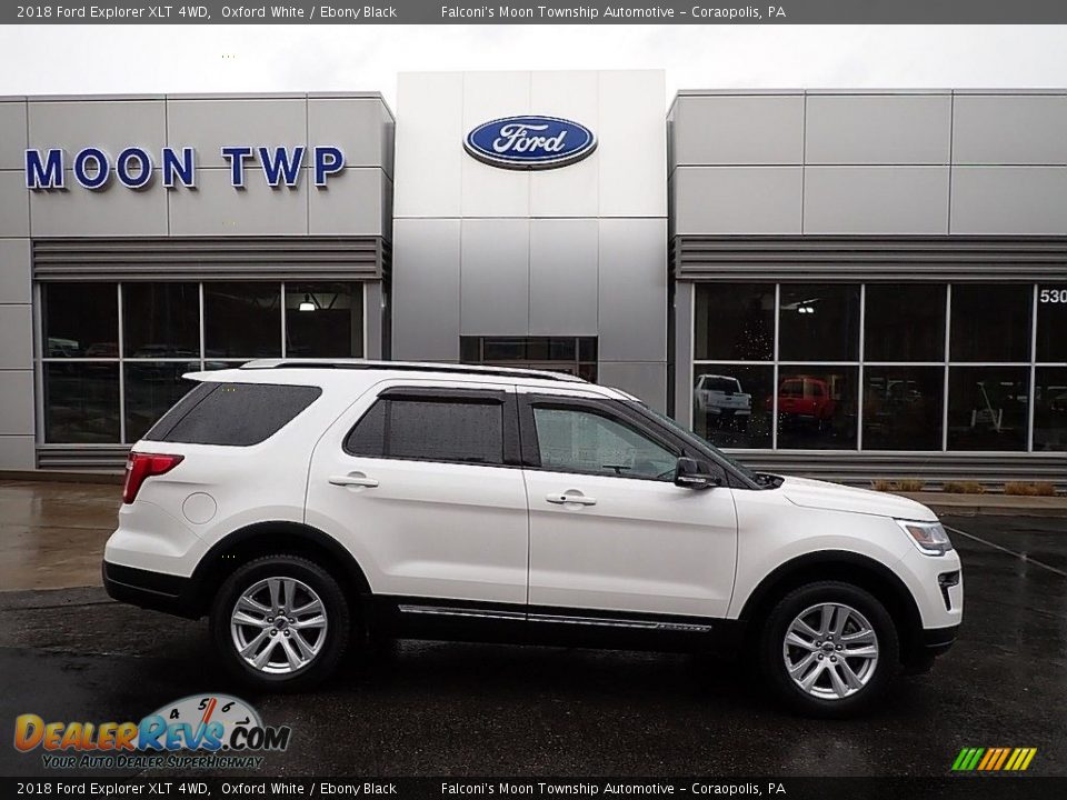 2018 Ford Explorer XLT 4WD Oxford White / Ebony Black Photo #1