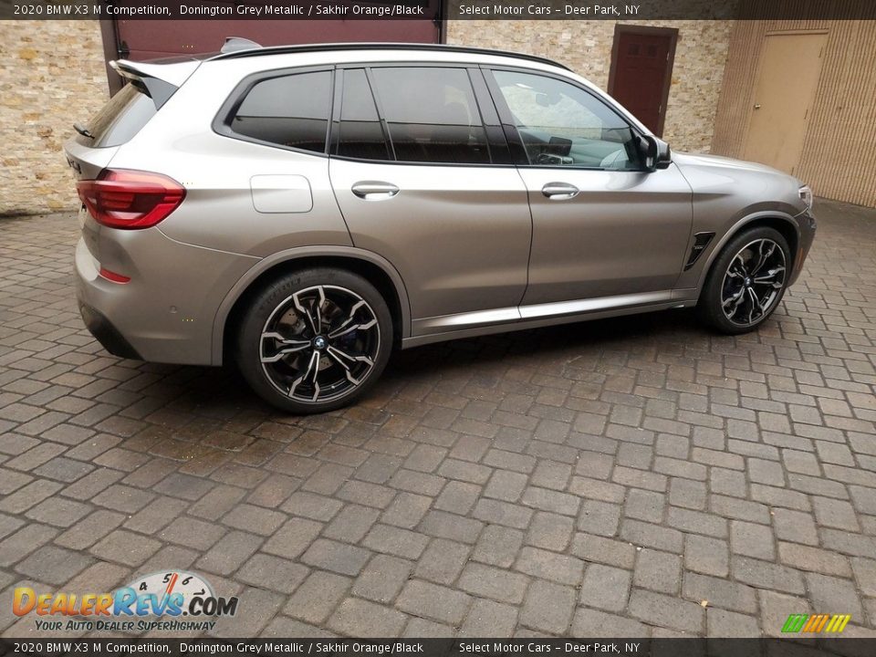 2020 BMW X3 M Competition Donington Grey Metallic / Sakhir Orange/Black Photo #4