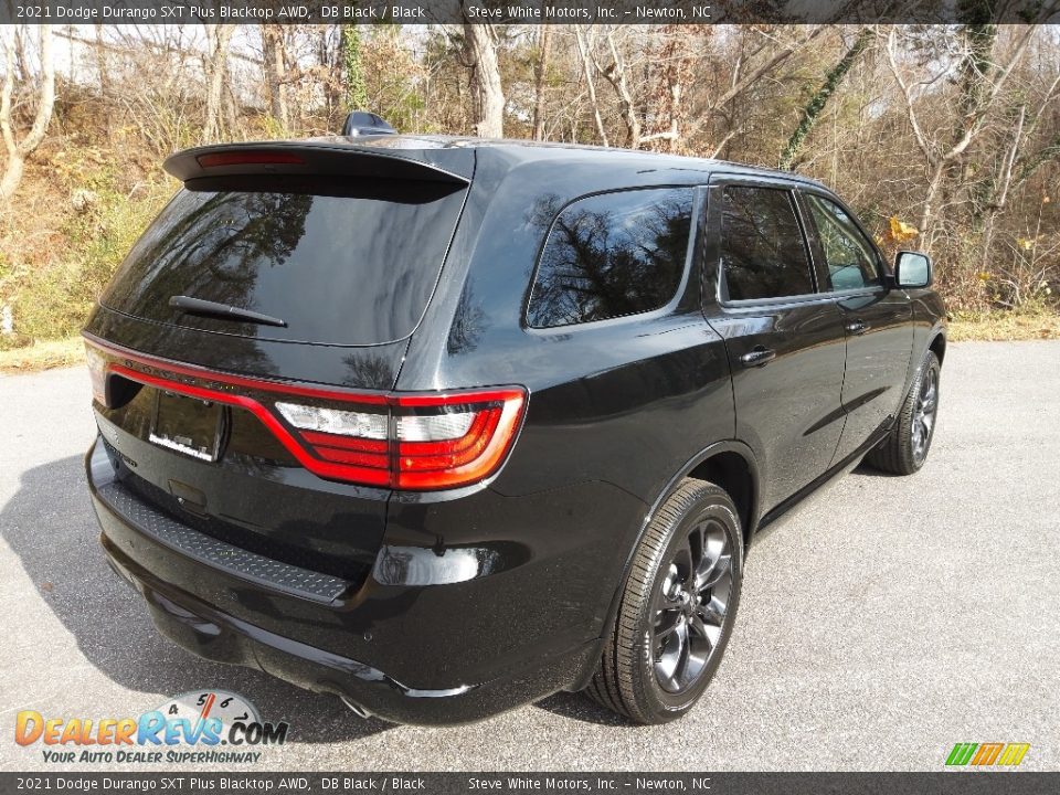 2021 Dodge Durango SXT Plus Blacktop AWD DB Black / Black Photo #6