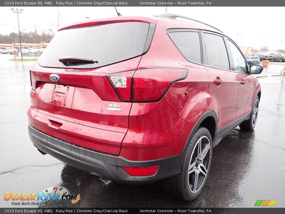 2019 Ford Escape SEL 4WD Ruby Red / Chromite Gray/Charcoal Black Photo #8