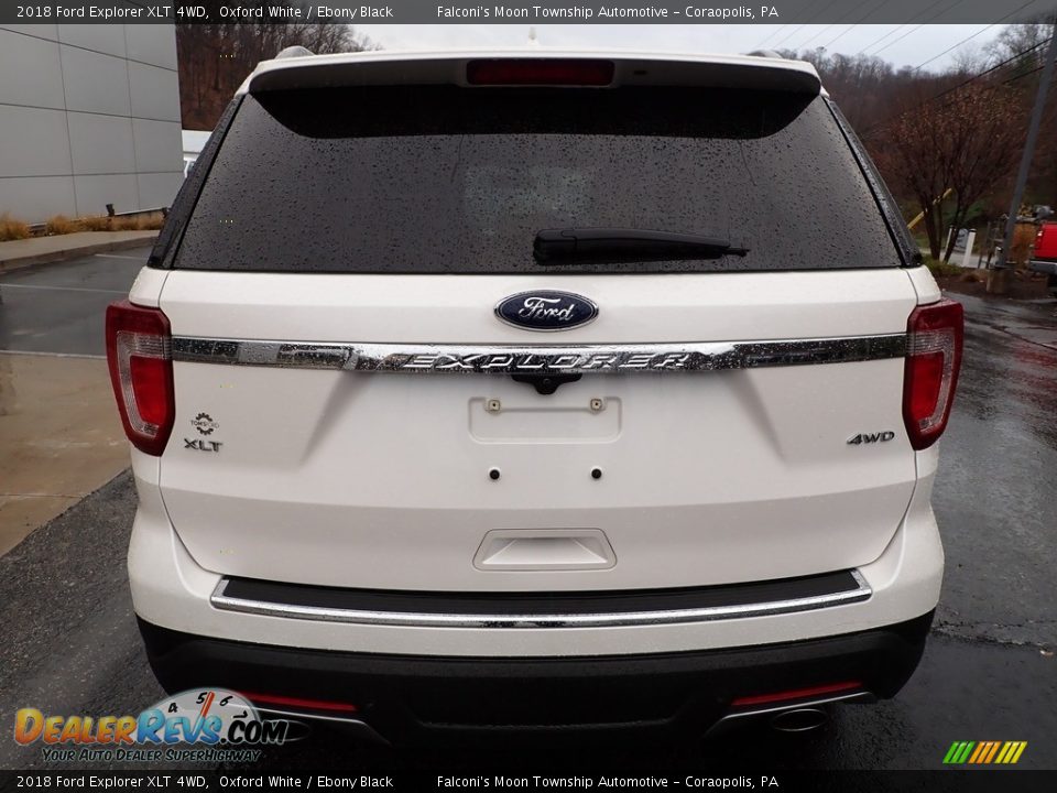 2018 Ford Explorer XLT 4WD Oxford White / Ebony Black Photo #3