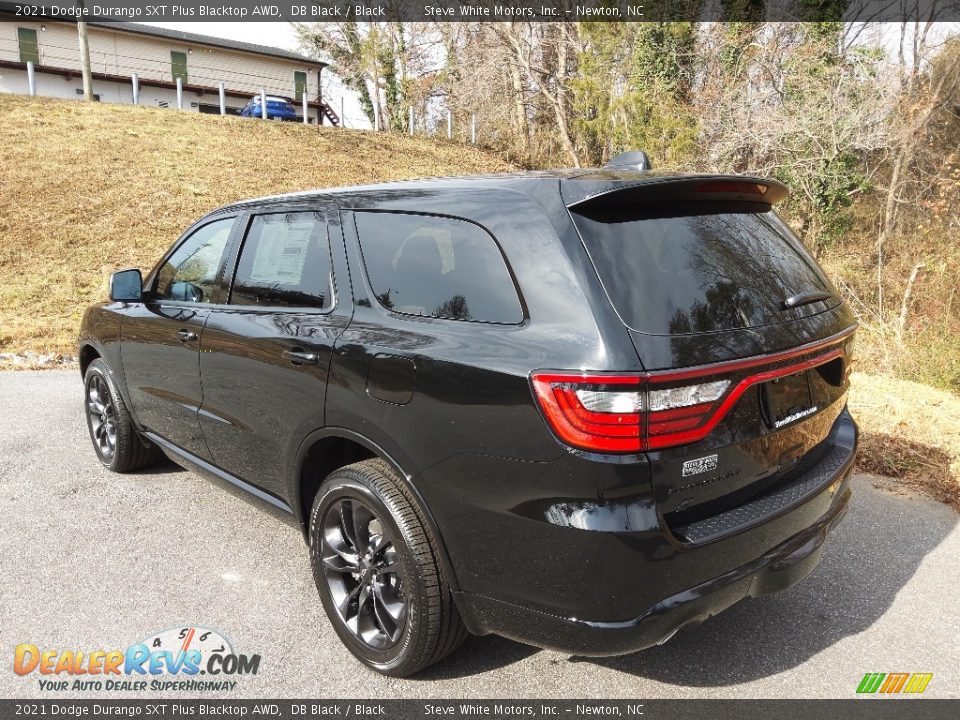 2021 Dodge Durango SXT Plus Blacktop AWD DB Black / Black Photo #8