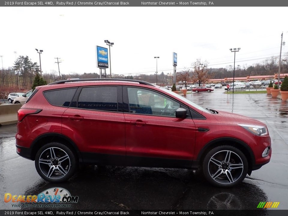 2019 Ford Escape SEL 4WD Ruby Red / Chromite Gray/Charcoal Black Photo #10