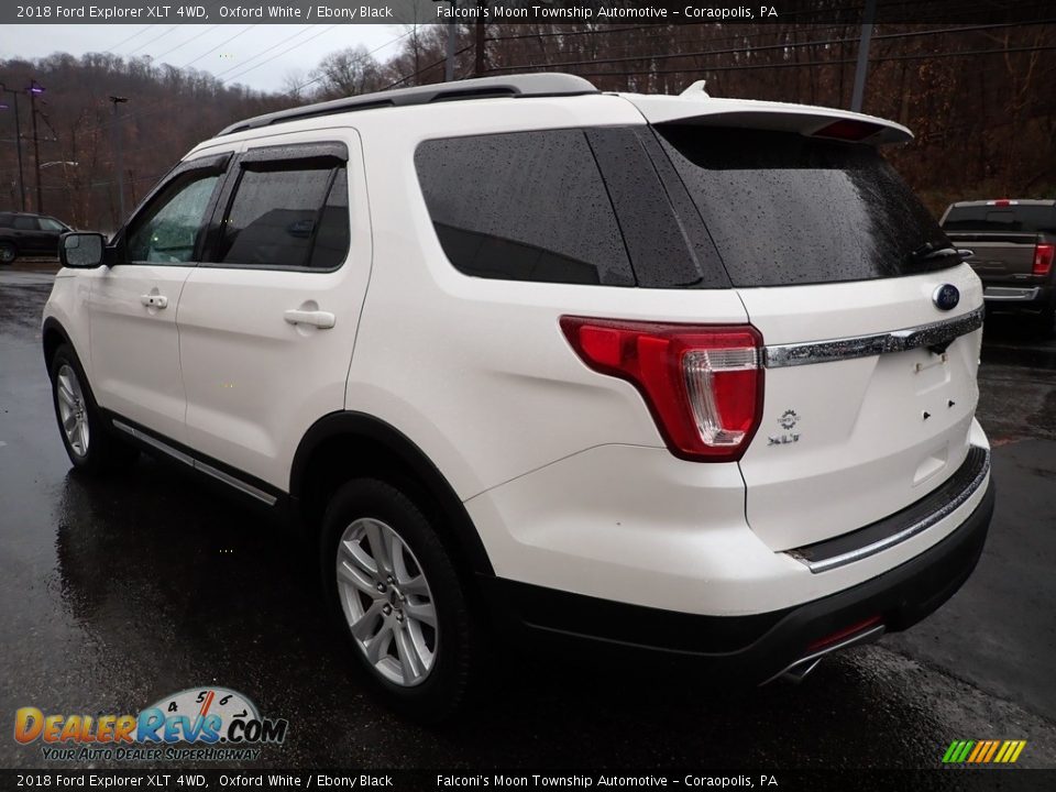 2018 Ford Explorer XLT 4WD Oxford White / Ebony Black Photo #5