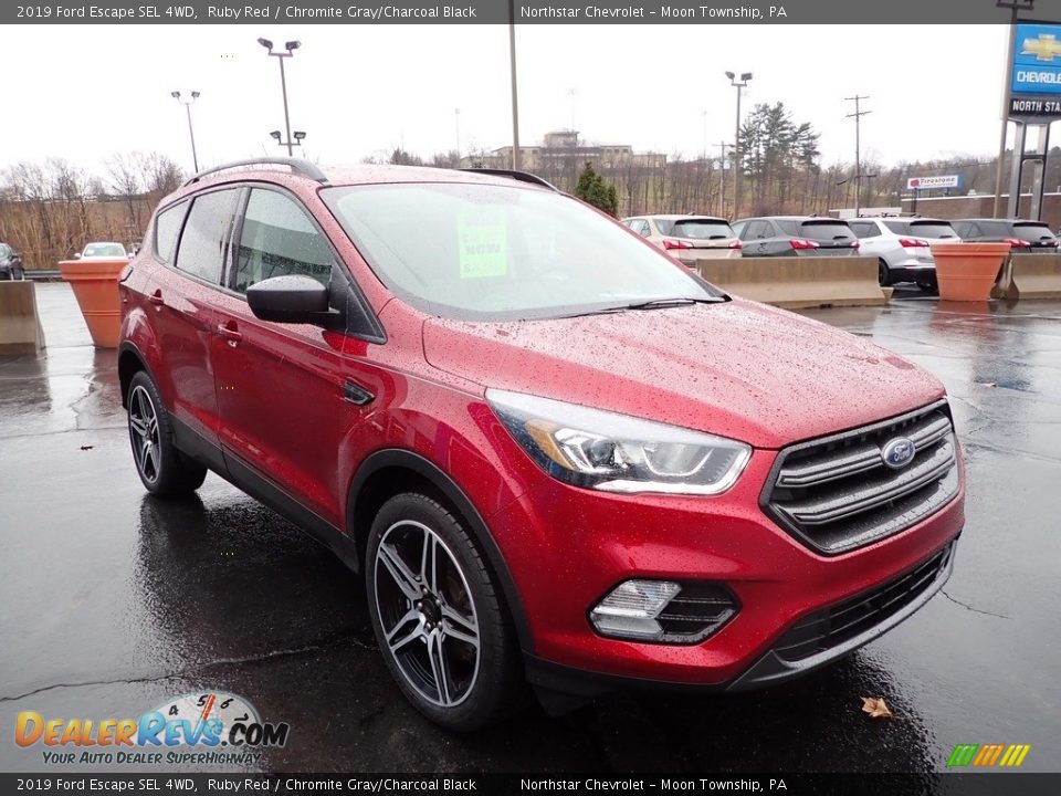 2019 Ford Escape SEL 4WD Ruby Red / Chromite Gray/Charcoal Black Photo #11