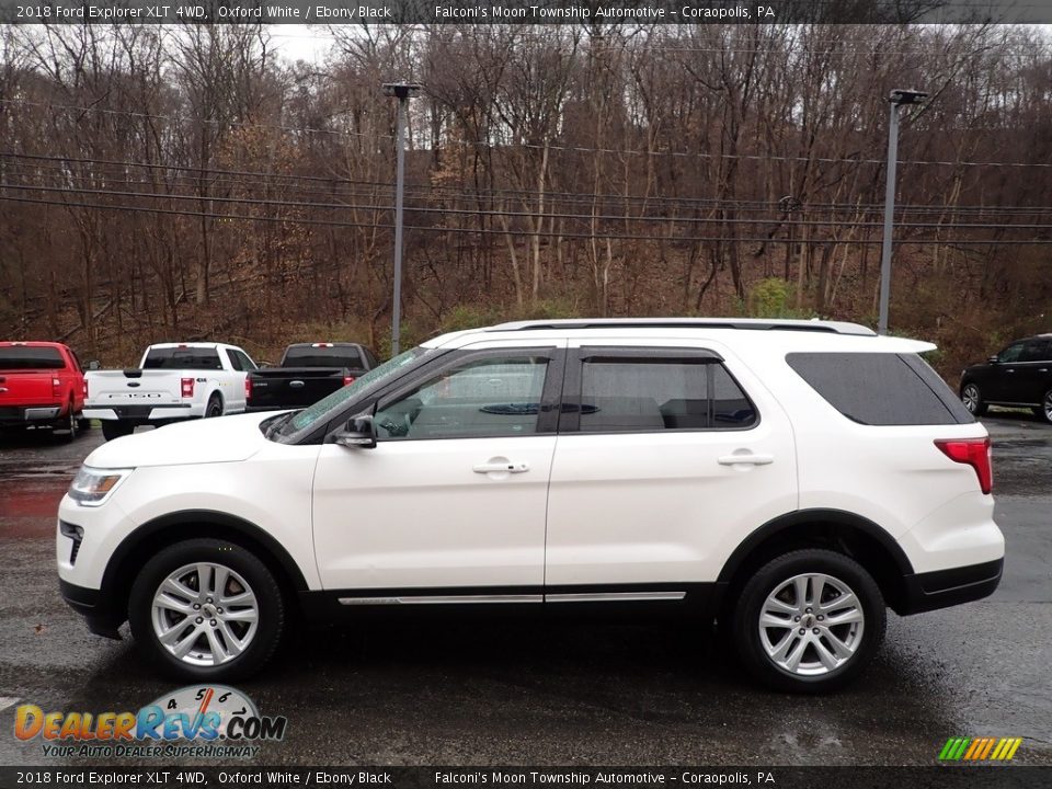 2018 Ford Explorer XLT 4WD Oxford White / Ebony Black Photo #6