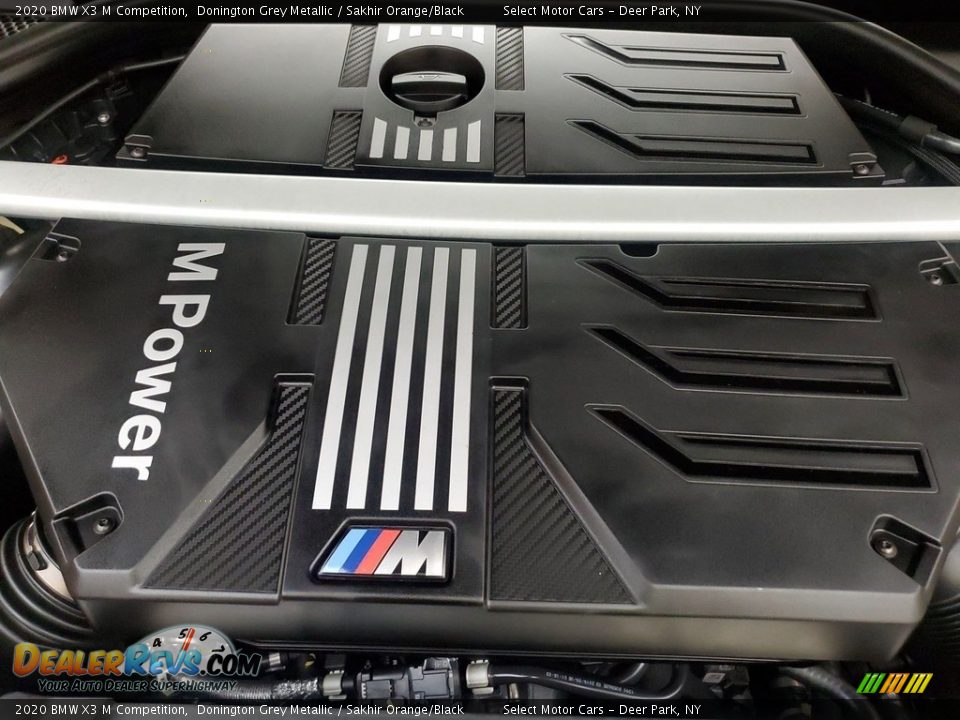 2020 BMW X3 M Competition Donington Grey Metallic / Sakhir Orange/Black Photo #10