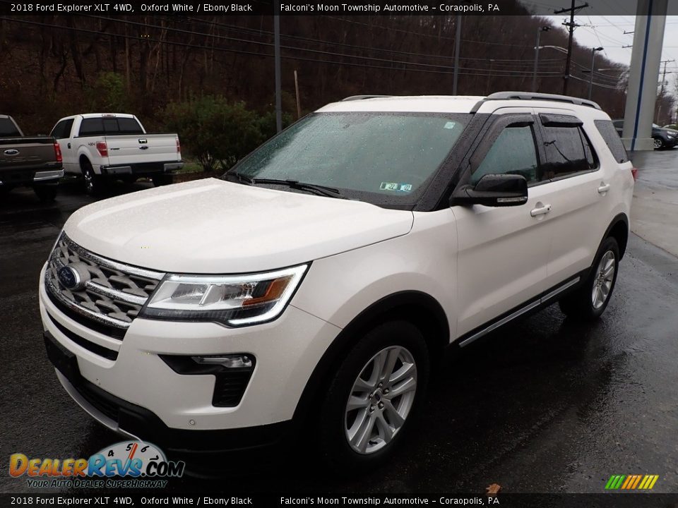 2018 Ford Explorer XLT 4WD Oxford White / Ebony Black Photo #7