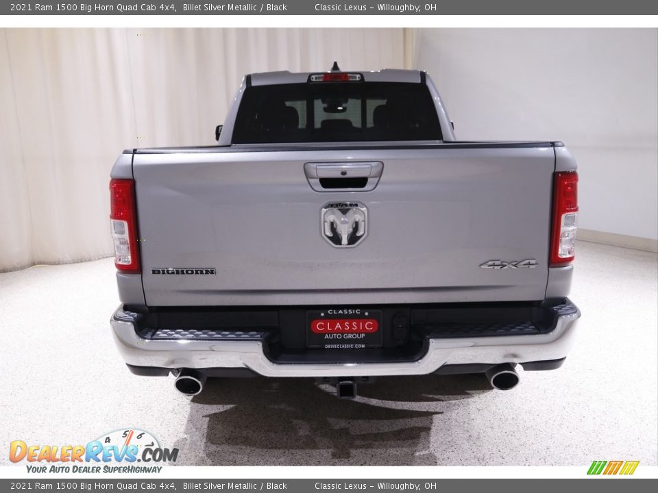 2021 Ram 1500 Big Horn Quad Cab 4x4 Billet Silver Metallic / Black Photo #20