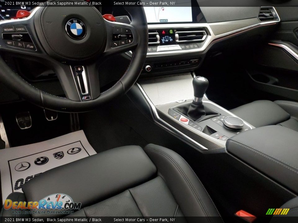 2021 BMW M3 Sedan Black Sapphire Metallic / Black Photo #4