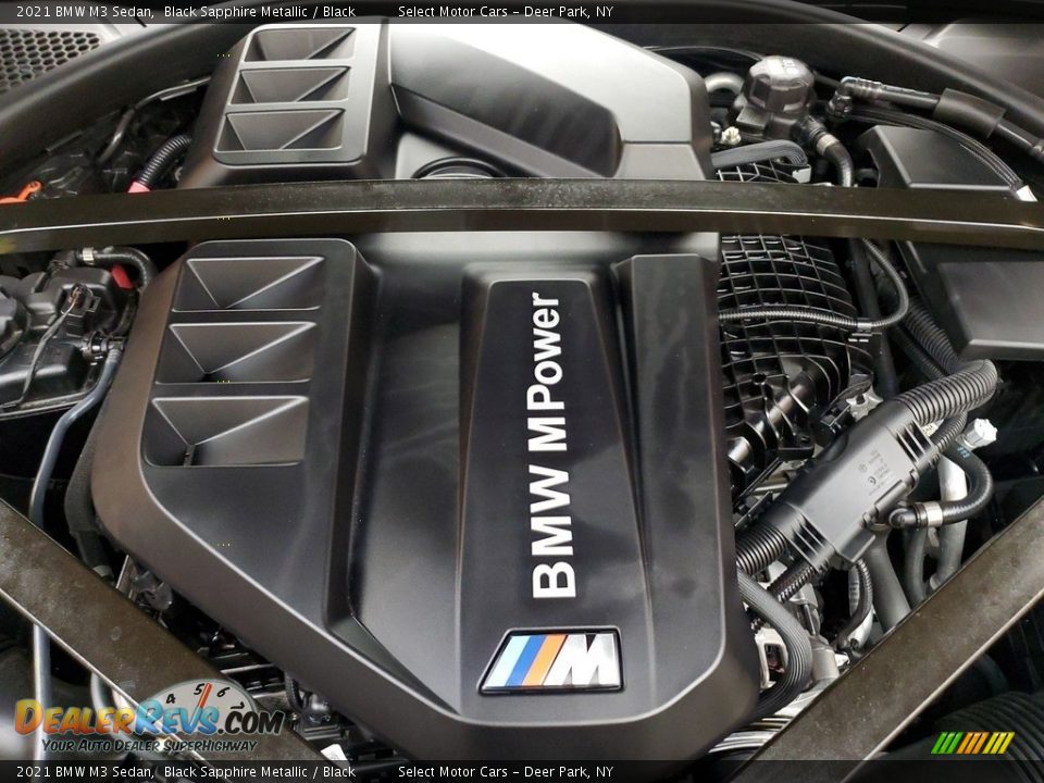 2021 BMW M3 Sedan Black Sapphire Metallic / Black Photo #9