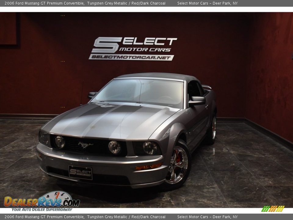 2006 Ford Mustang GT Premium Convertible Tungsten Grey Metallic / Red/Dark Charcoal Photo #1
