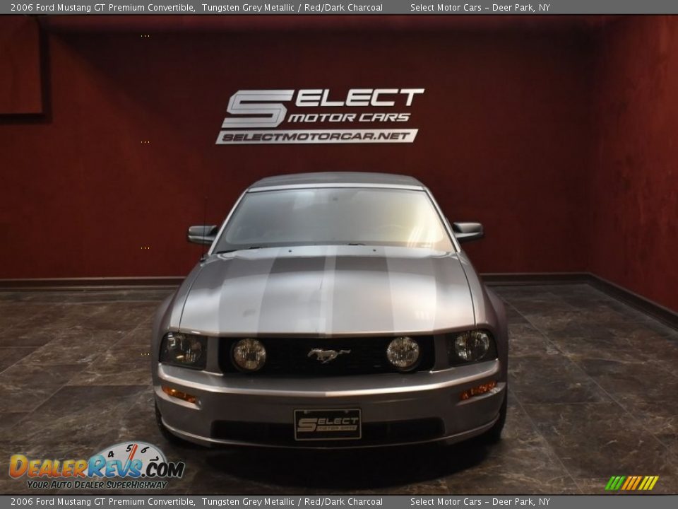 2006 Ford Mustang GT Premium Convertible Tungsten Grey Metallic / Red/Dark Charcoal Photo #2