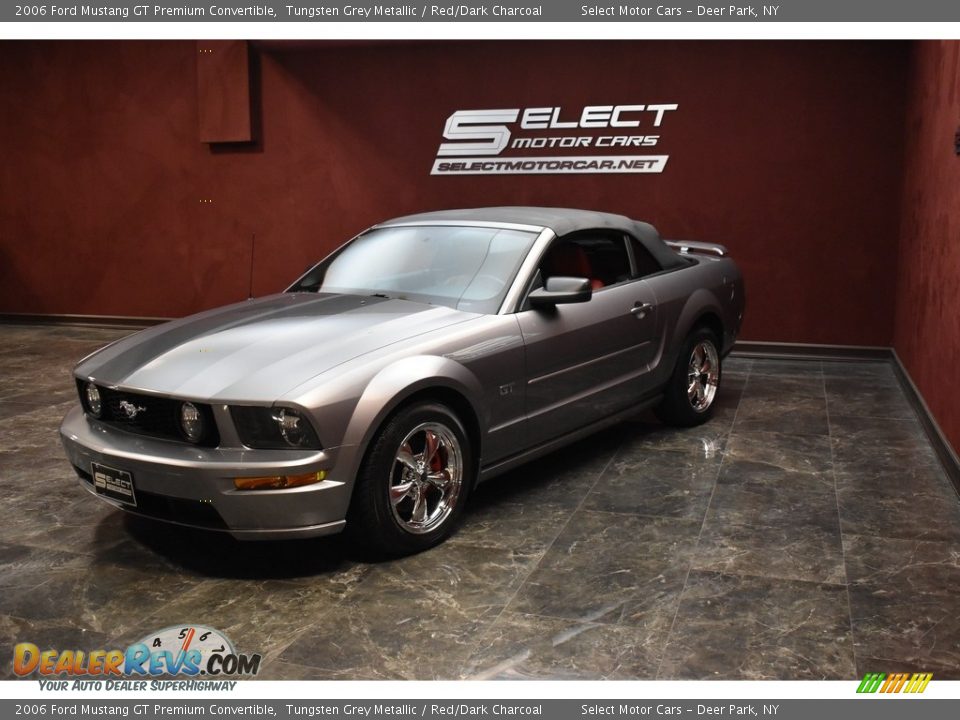 2006 Ford Mustang GT Premium Convertible Tungsten Grey Metallic / Red/Dark Charcoal Photo #5