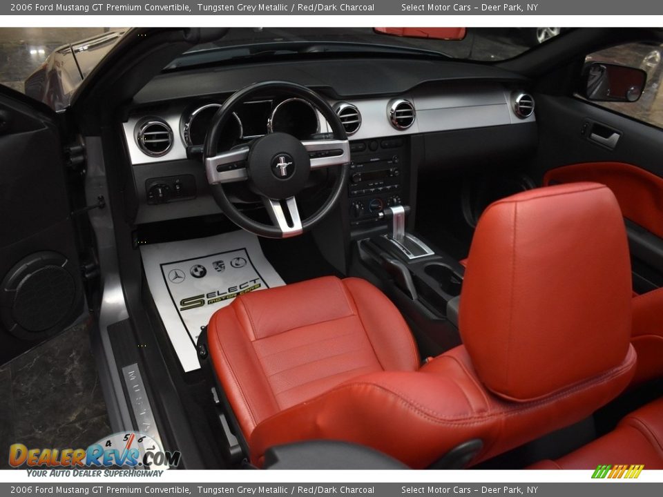 2006 Ford Mustang GT Premium Convertible Tungsten Grey Metallic / Red/Dark Charcoal Photo #11