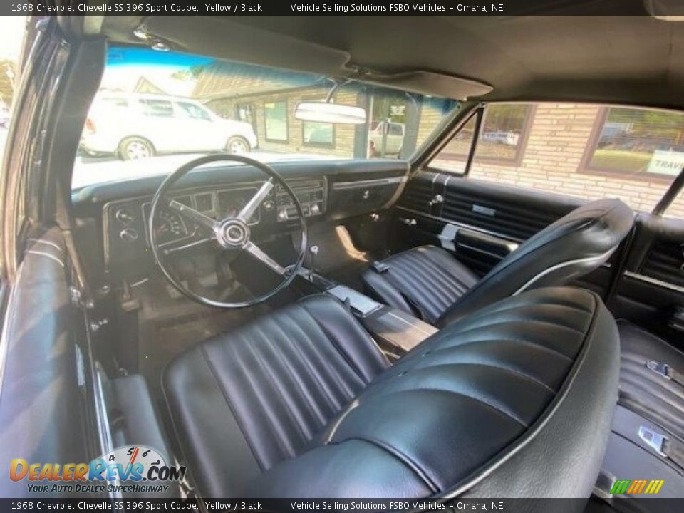 Black Interior - 1968 Chevrolet Chevelle SS 396 Sport Coupe Photo #2