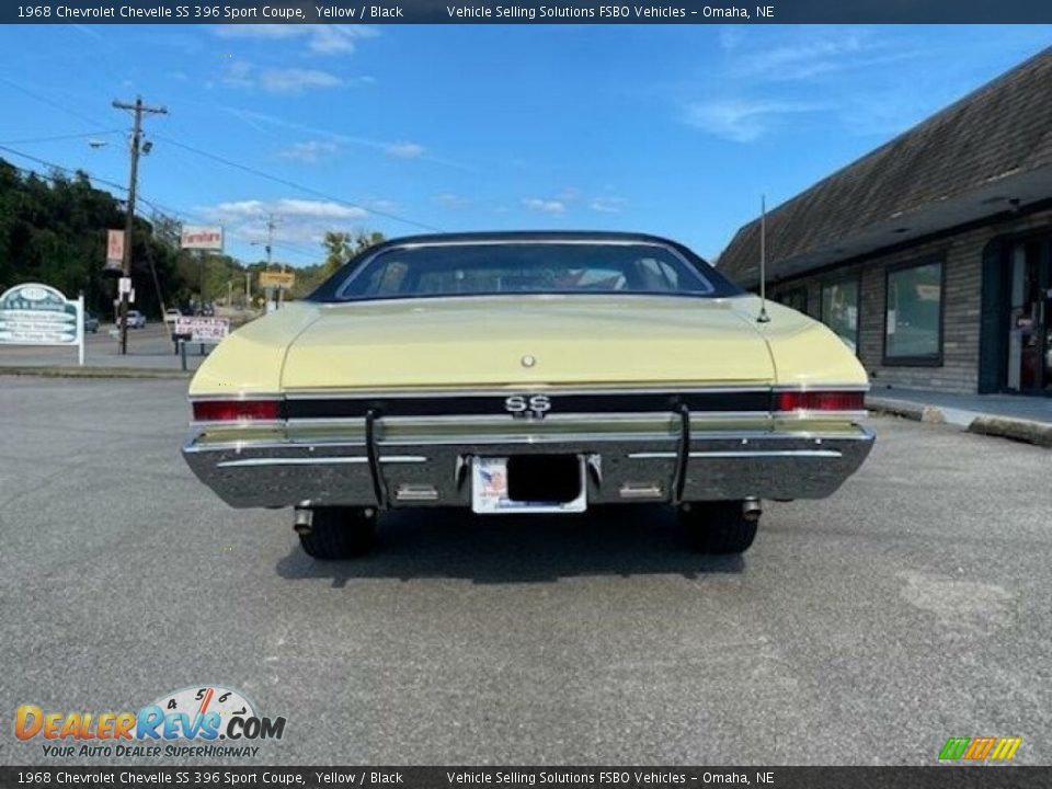 1968 Chevrolet Chevelle SS 396 Sport Coupe Yellow / Black Photo #4