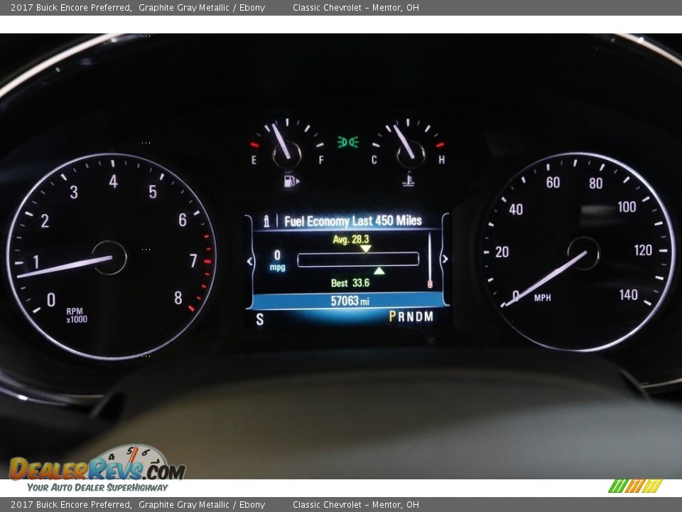 2017 Buick Encore Preferred Graphite Gray Metallic / Ebony Photo #8