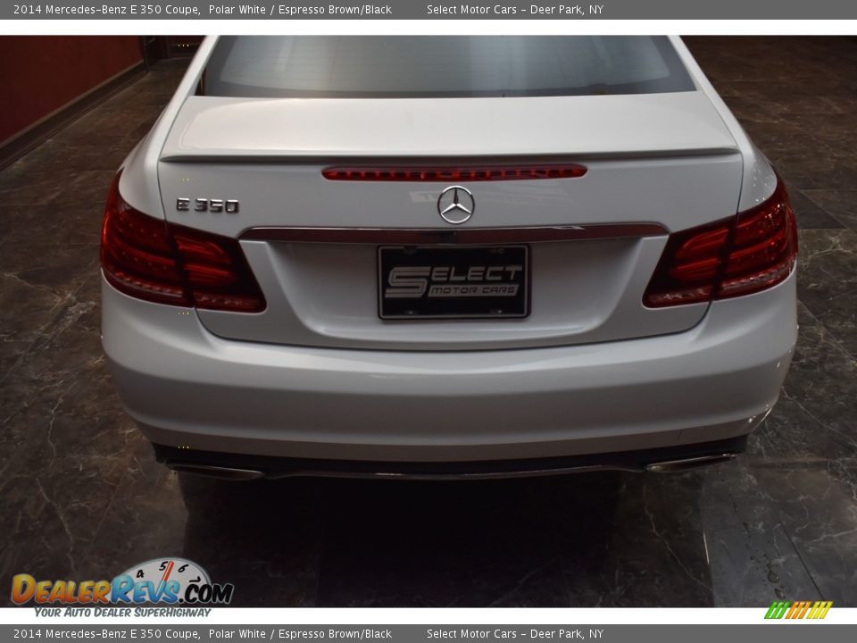 2014 Mercedes-Benz E 350 Coupe Polar White / Espresso Brown/Black Photo #5