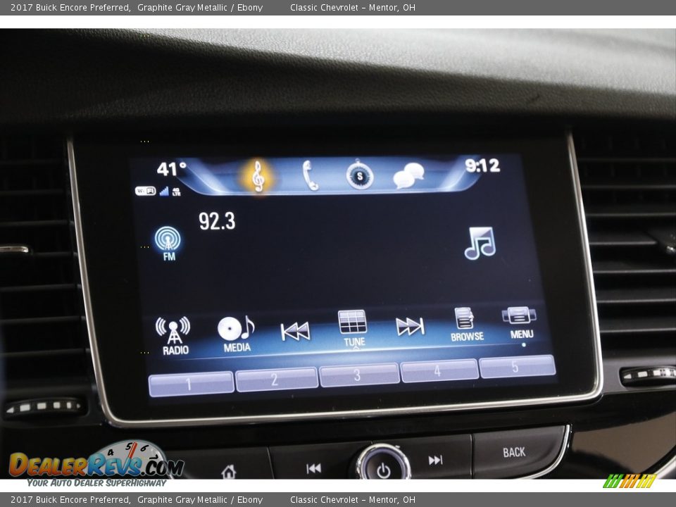 2017 Buick Encore Preferred Graphite Gray Metallic / Ebony Photo #10