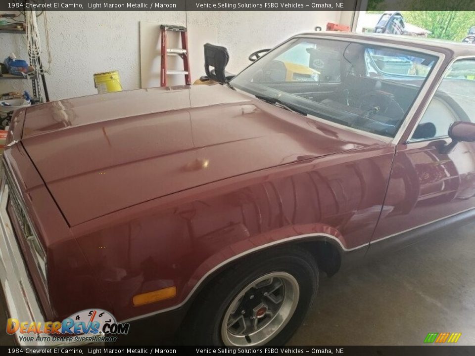 1984 Chevrolet El Camino Light Maroon Metallic / Maroon Photo #1